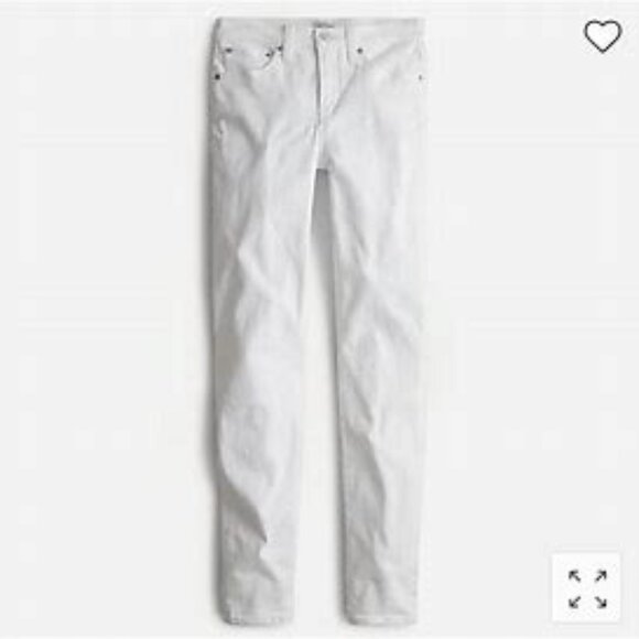 J Crew Mid Rise Toothpick White Jeans Plus Size 24 NEW Causal Resortwear Soft - Picture 11 of 11